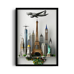 Skyline World Explorer - Travel Wall Art