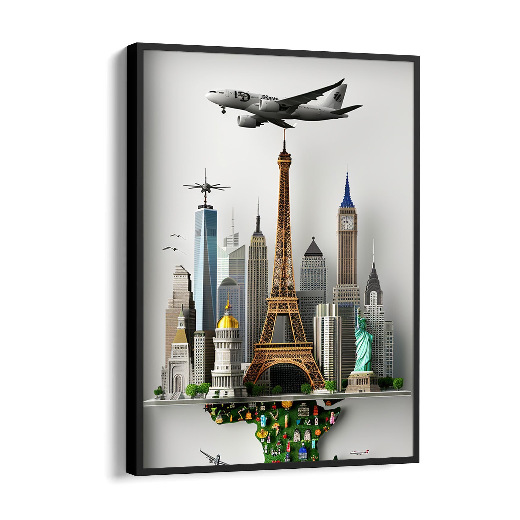 Skyline World Explorer - Travel Wall Art
