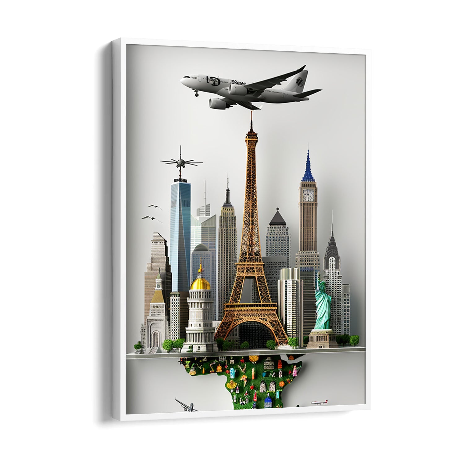 Skyline World Explorer - Travel Wall Art