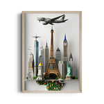 Skyline World Explorer - Travel Wall Art
