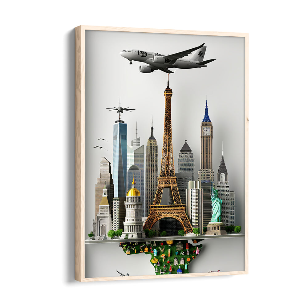 Skyline World Explorer - Travel Wall Art