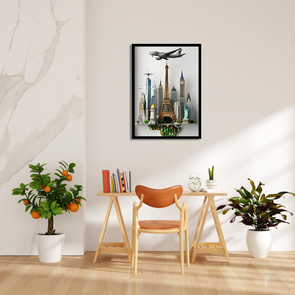 Skyline World Explorer - Travel Wall Art