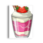 Strawberry Cream Delight – Dessert Wall Art