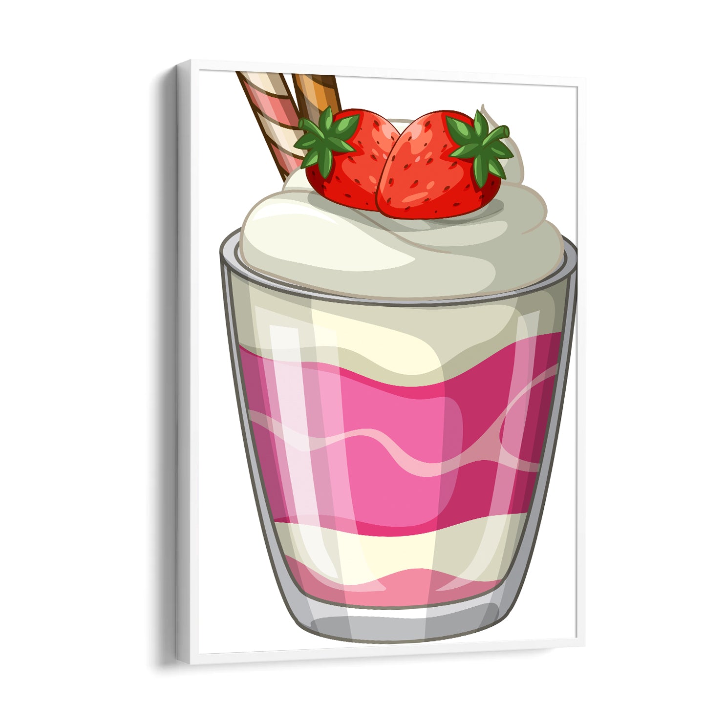 Strawberry Cream Delight ??? Dessert Wall Art