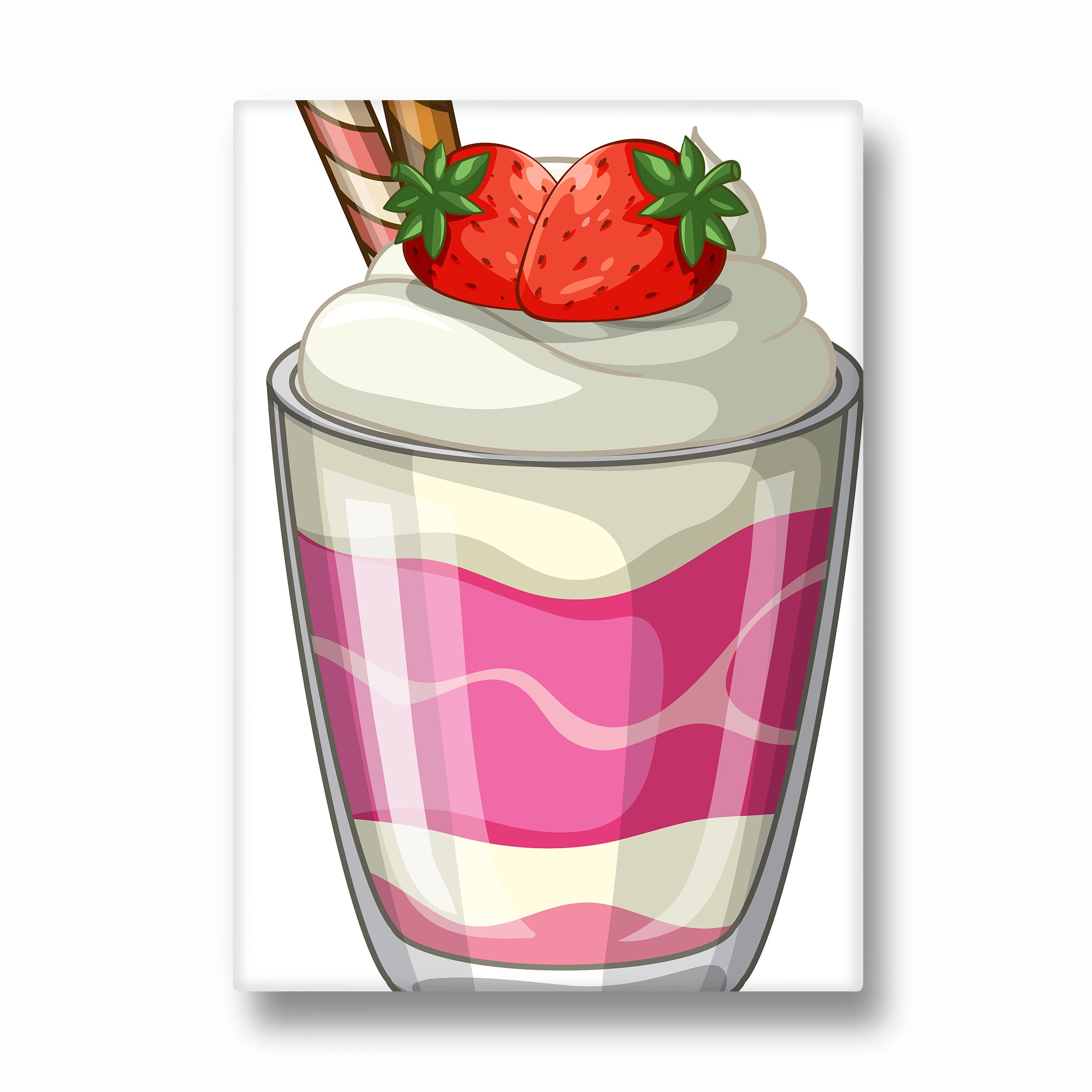 Strawberry Cream Delight ??? Dessert Wall Art