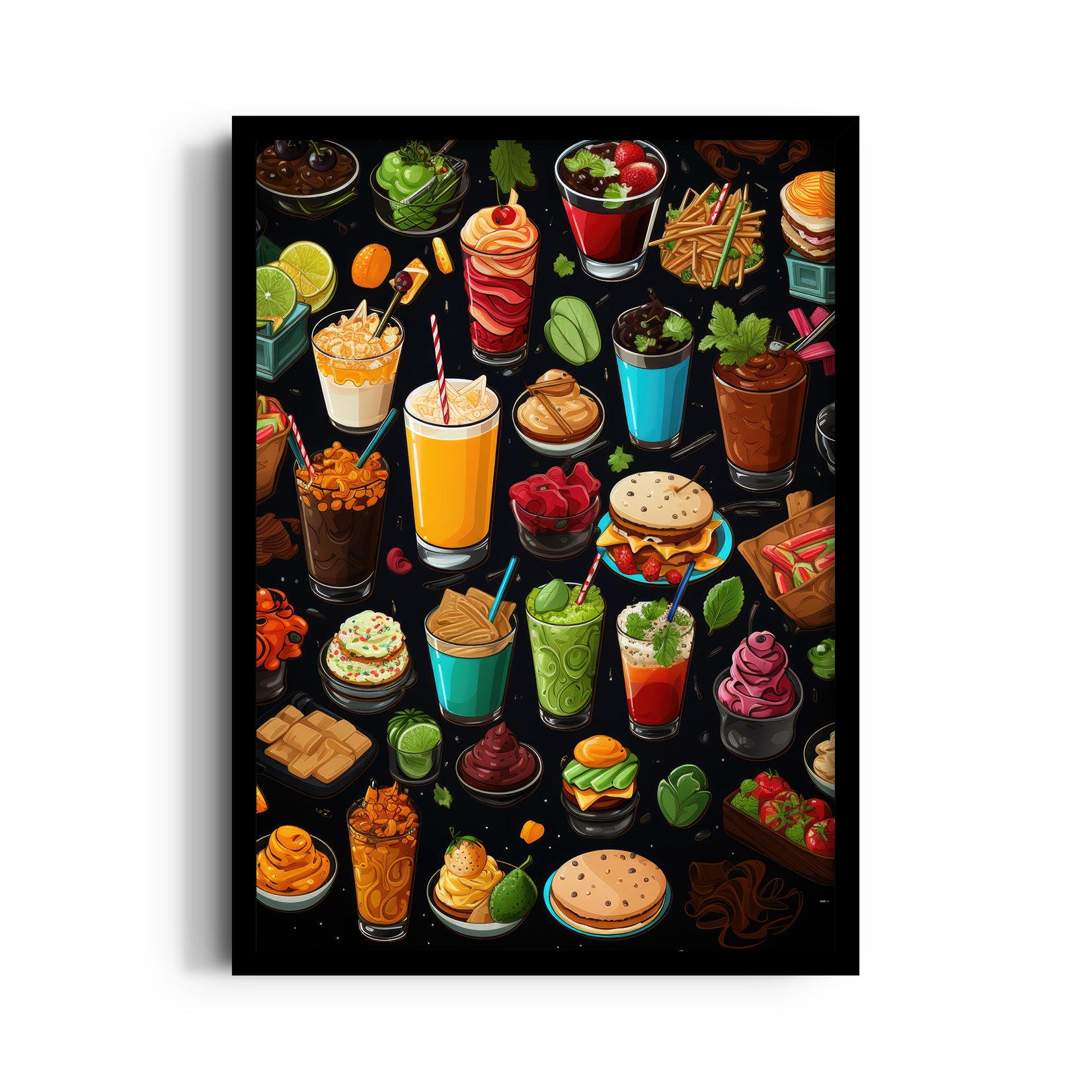 Street Snacks & Sips ??? Food & Bar Wall Art