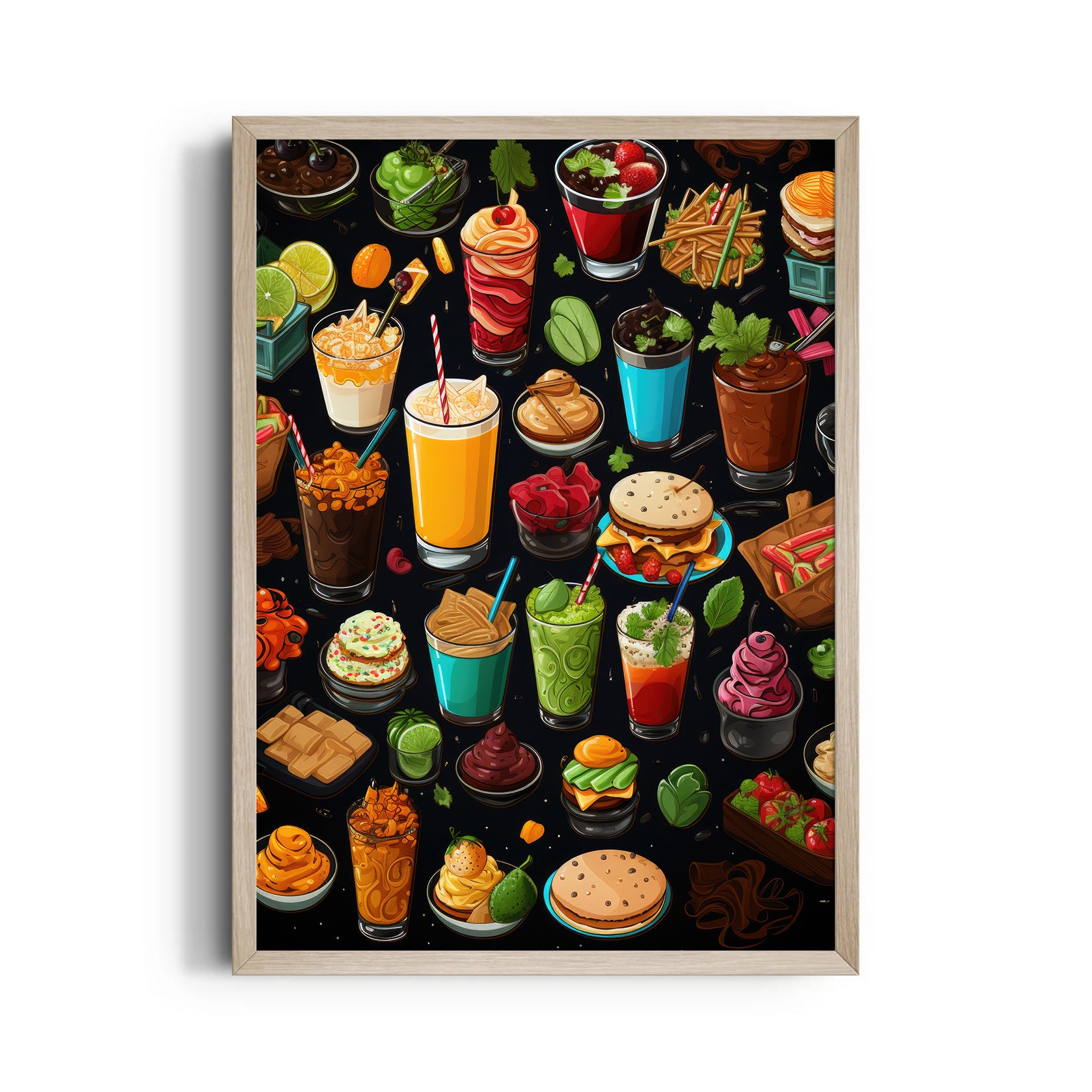 Street Snacks & Sips ??? Food & Bar Wall Art