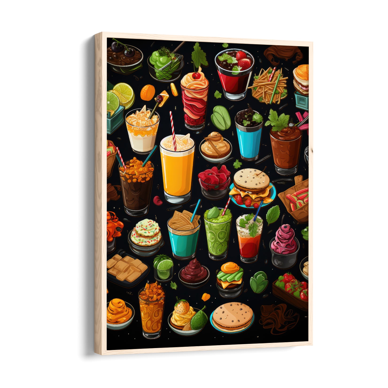 Street Snacks & Sips ??? Food & Bar Wall Art
