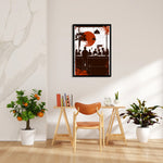 Sunset Caf Gathering - Food & Bar Wall Art - Pillow Fights
