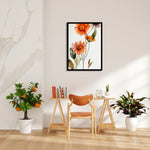 Sunset Daisy Bloom - Botanical Wall Art
