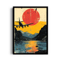 Sunset Horizon Flight - Travel Wall Art