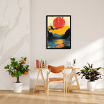 Sunset Horizon Flight - Travel Wall Art