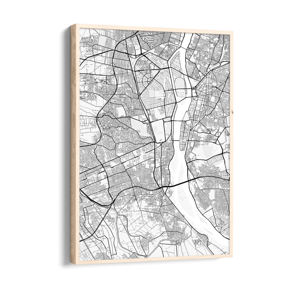 Timeless River Grid - street map wall art