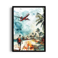 Tropical Runway Escape - Travel Wall Art