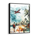 Tropical Runway Escape - Travel Wall Art