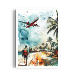 Tropical Runway Escape - Travel Wall Art