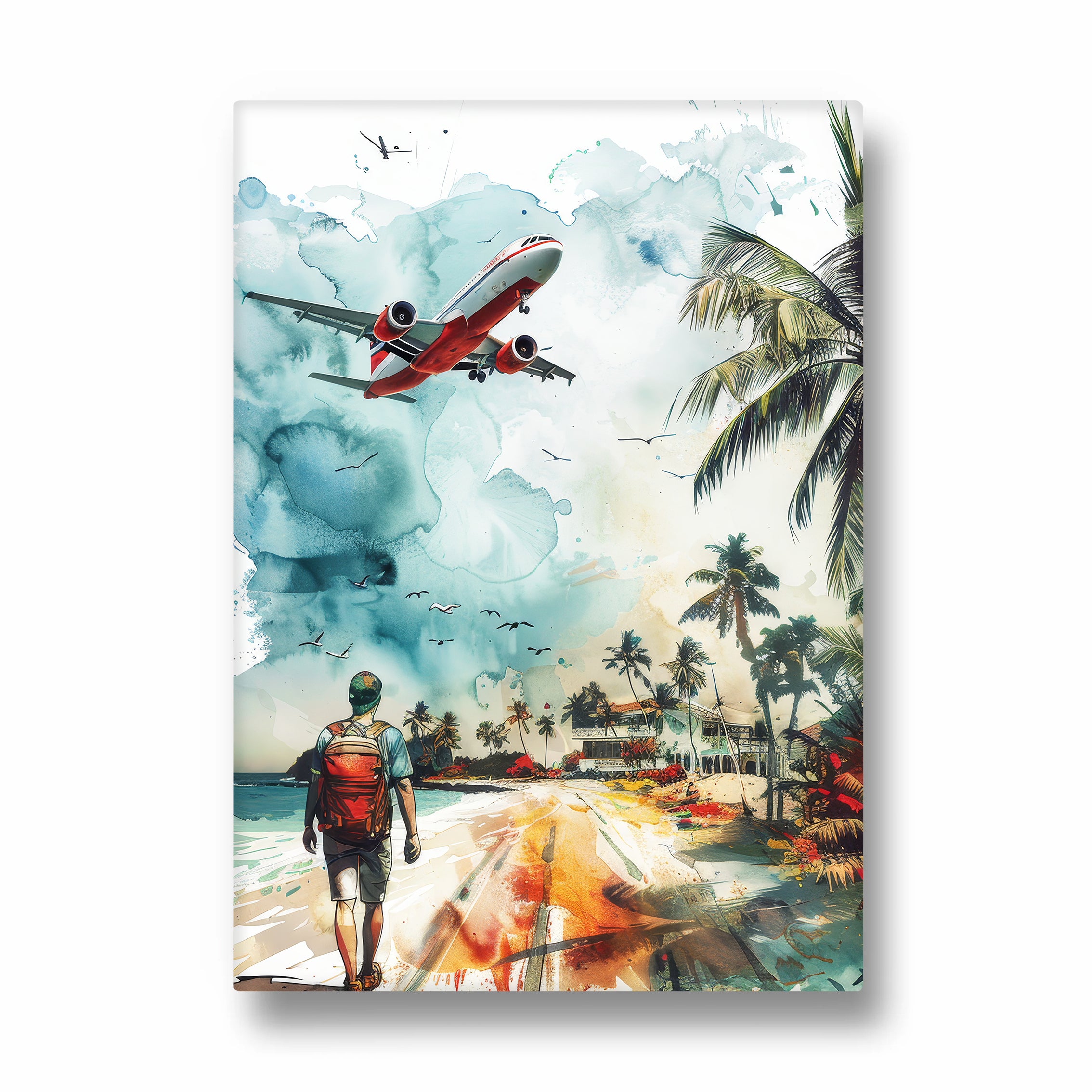 Tropical Runway Escape - Travel Wall Art
