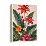 Tropical Scarlet Garden - Botanical Wall Art