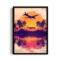 Tropical Sunset Flight - Travel Wall Art