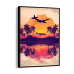 Tropical Sunset Flight - Travel Wall Art