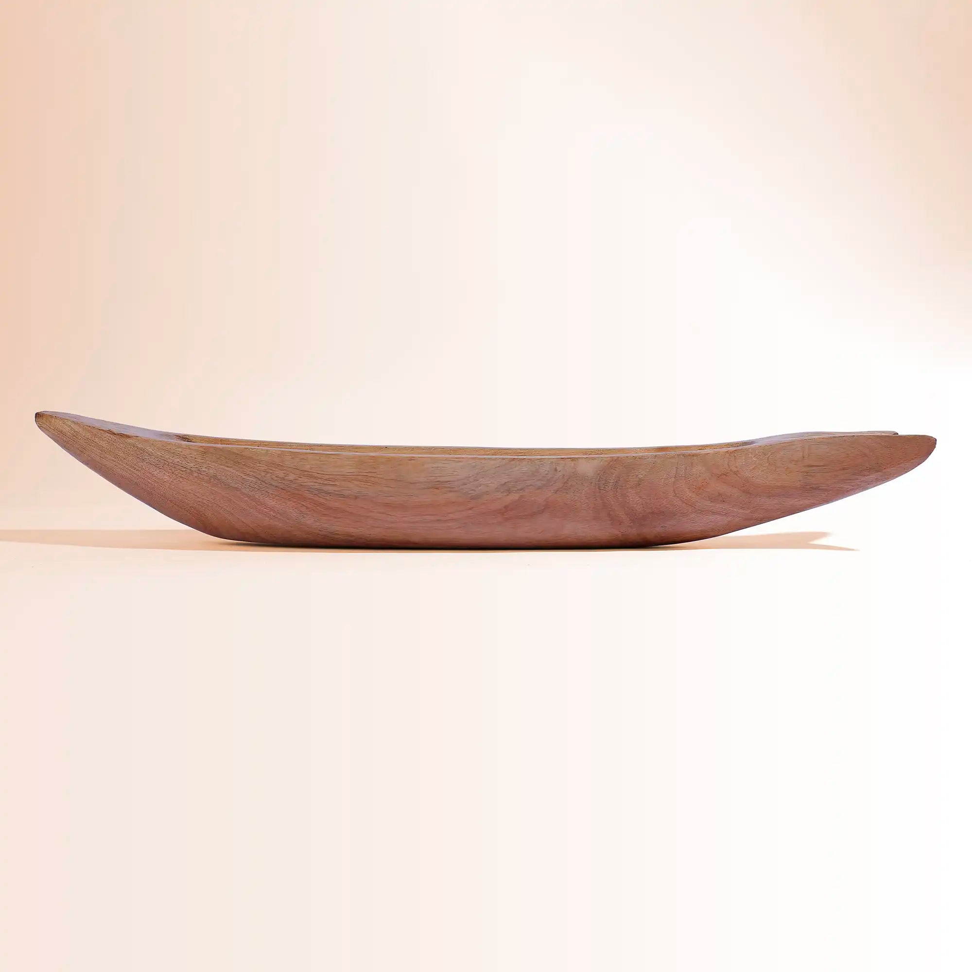 Artistic Hand-Carved Mango Wood Fish Platter | For Appetizers & Coastal Decor