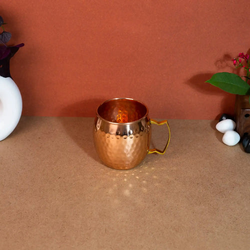 Classic Hammered Copper Moscow Mule Mug