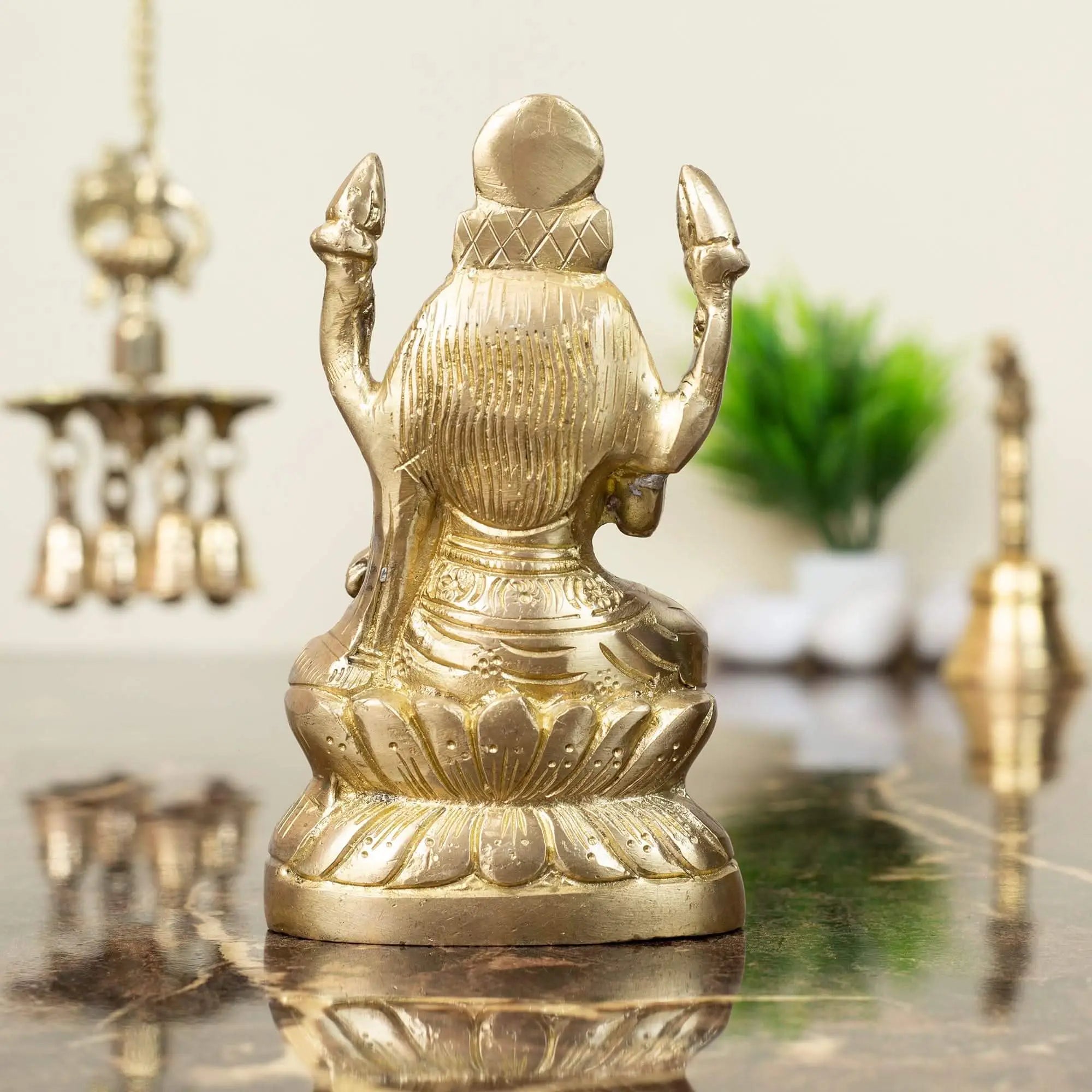 Grand Brass Goddess Lakshmi Statue | For Diwali Puja & Abundance