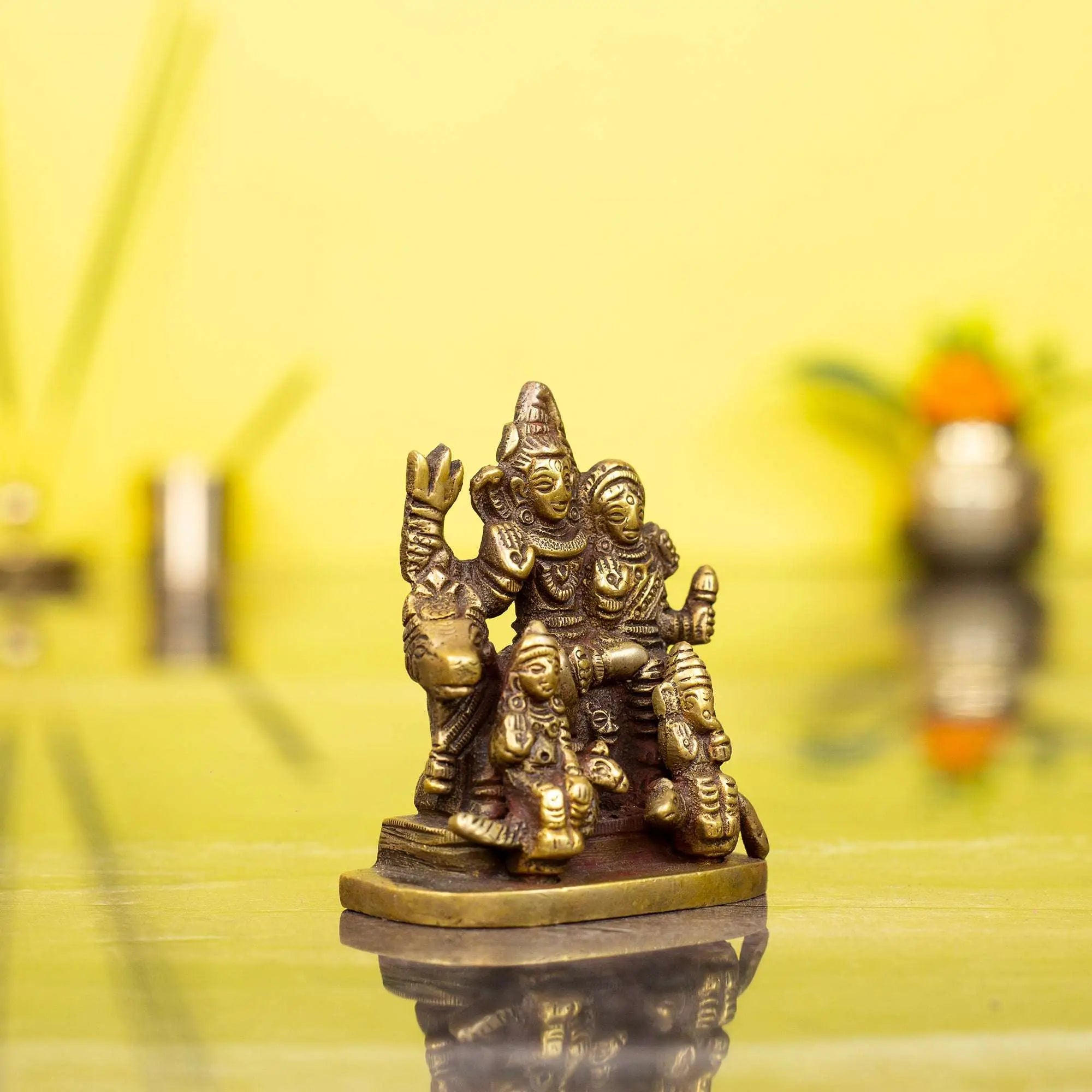 Harmonious Brass Shiv Parivar Idol | For Family Unity