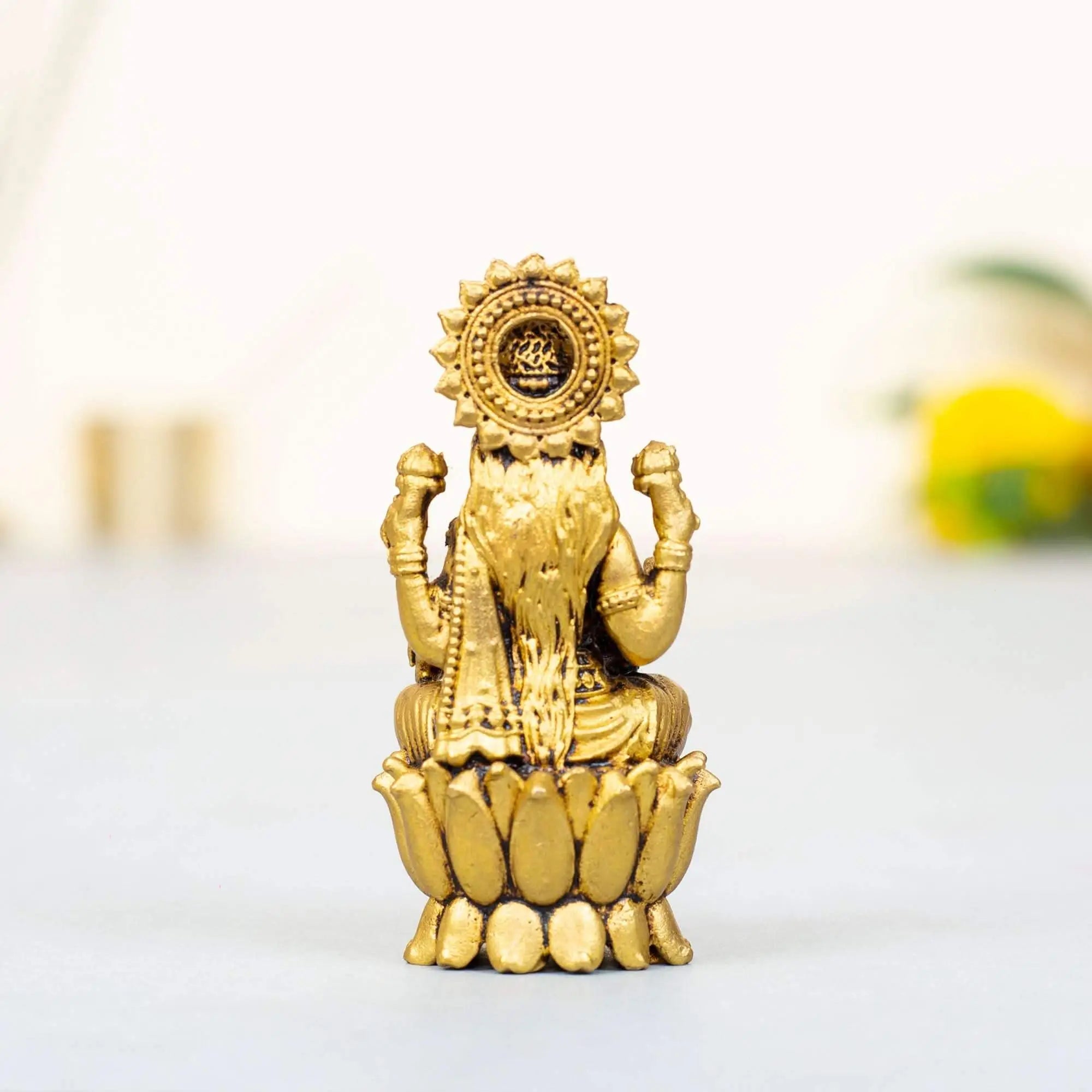 Elegant Brass Lakshmi on Lotus