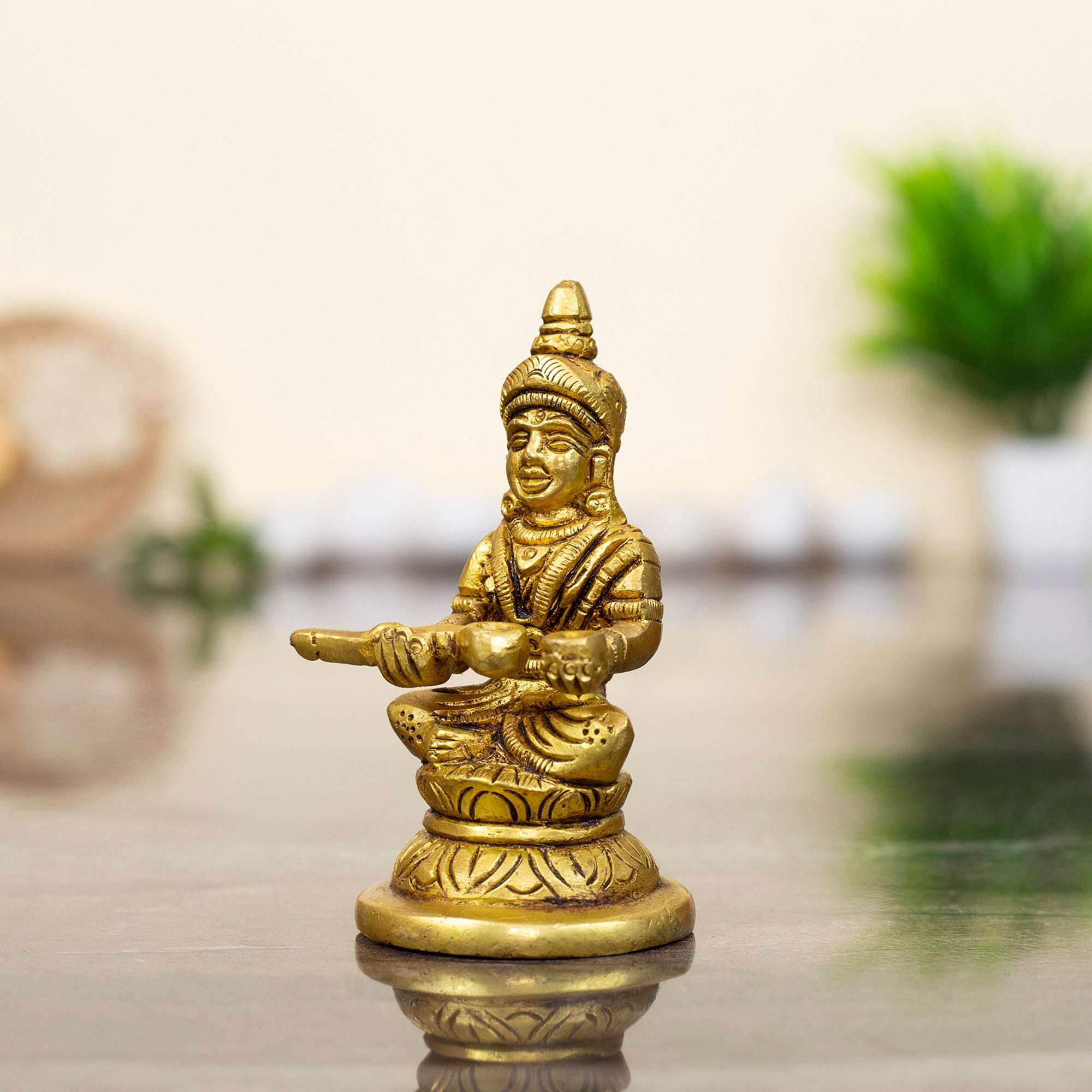 Artistic Brass Saraswati with Veena