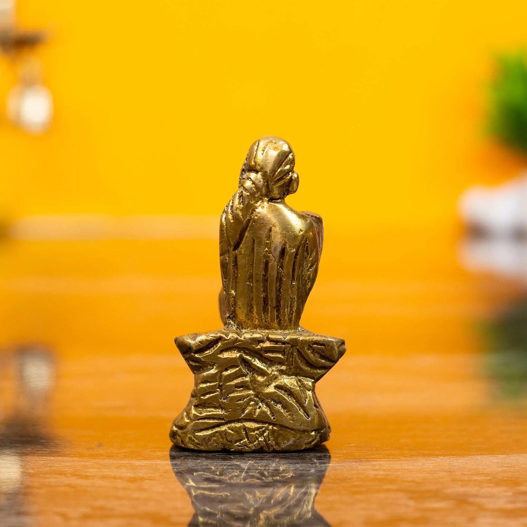 Solid Heavyweight Brass Sai Baba Idol | For Peace