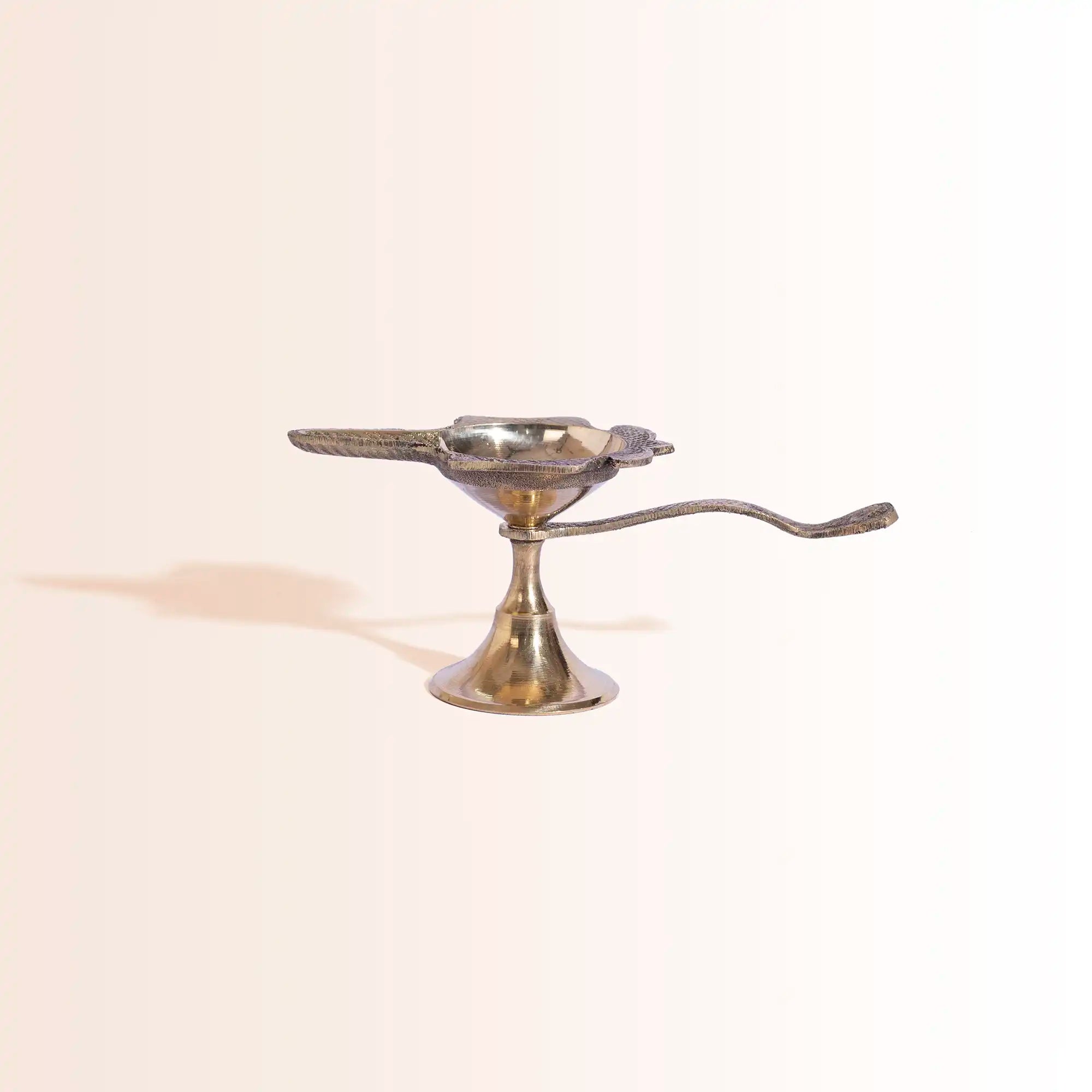 Symbolic Brass Shankha (Conch) Diya | "Mahabharat Aarti" for Diwali & Puja