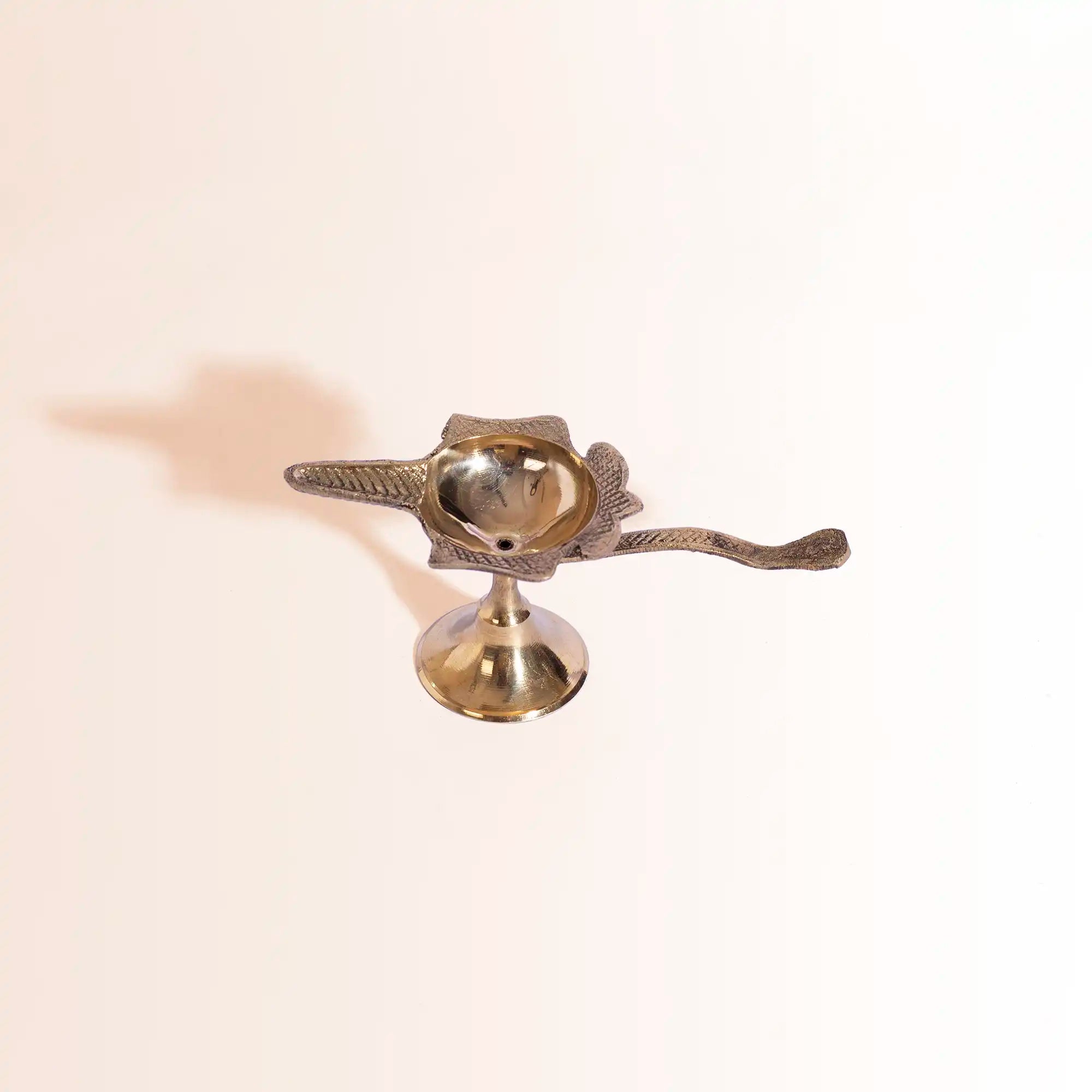 Symbolic Brass Shankha (Conch) Diya | "Mahabharat Aarti" for Diwali & Puja