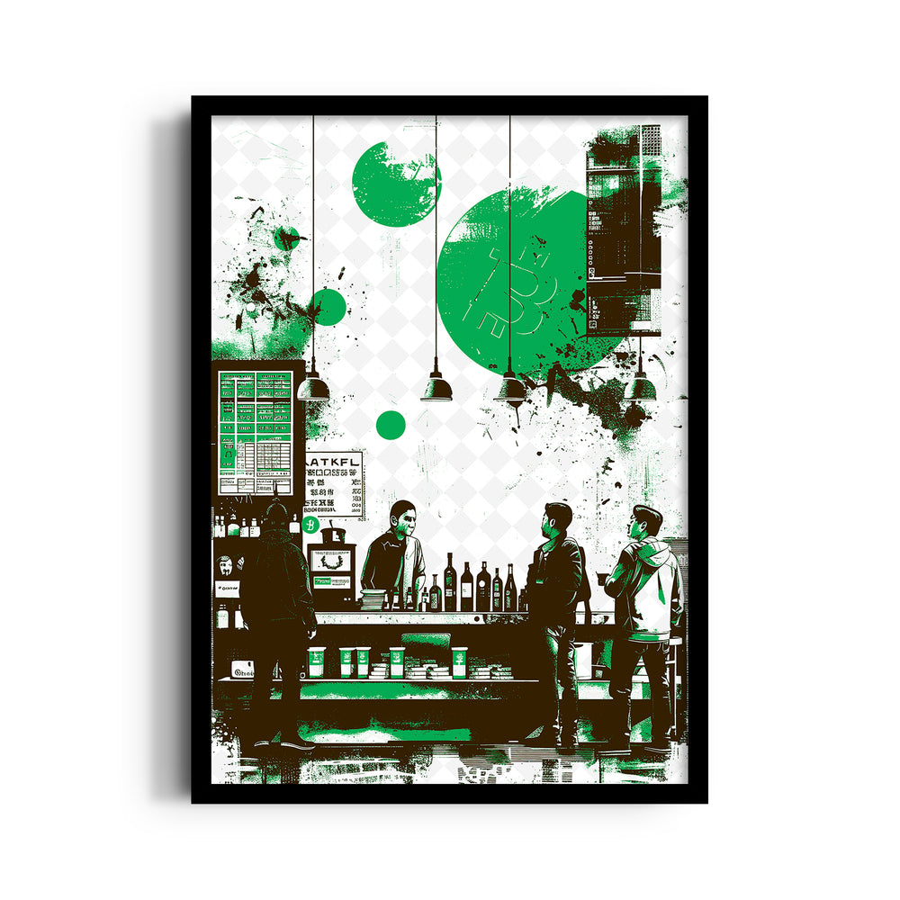 Urban Coffee Exchange - Food & Bar Wall Art - Pillow Fights