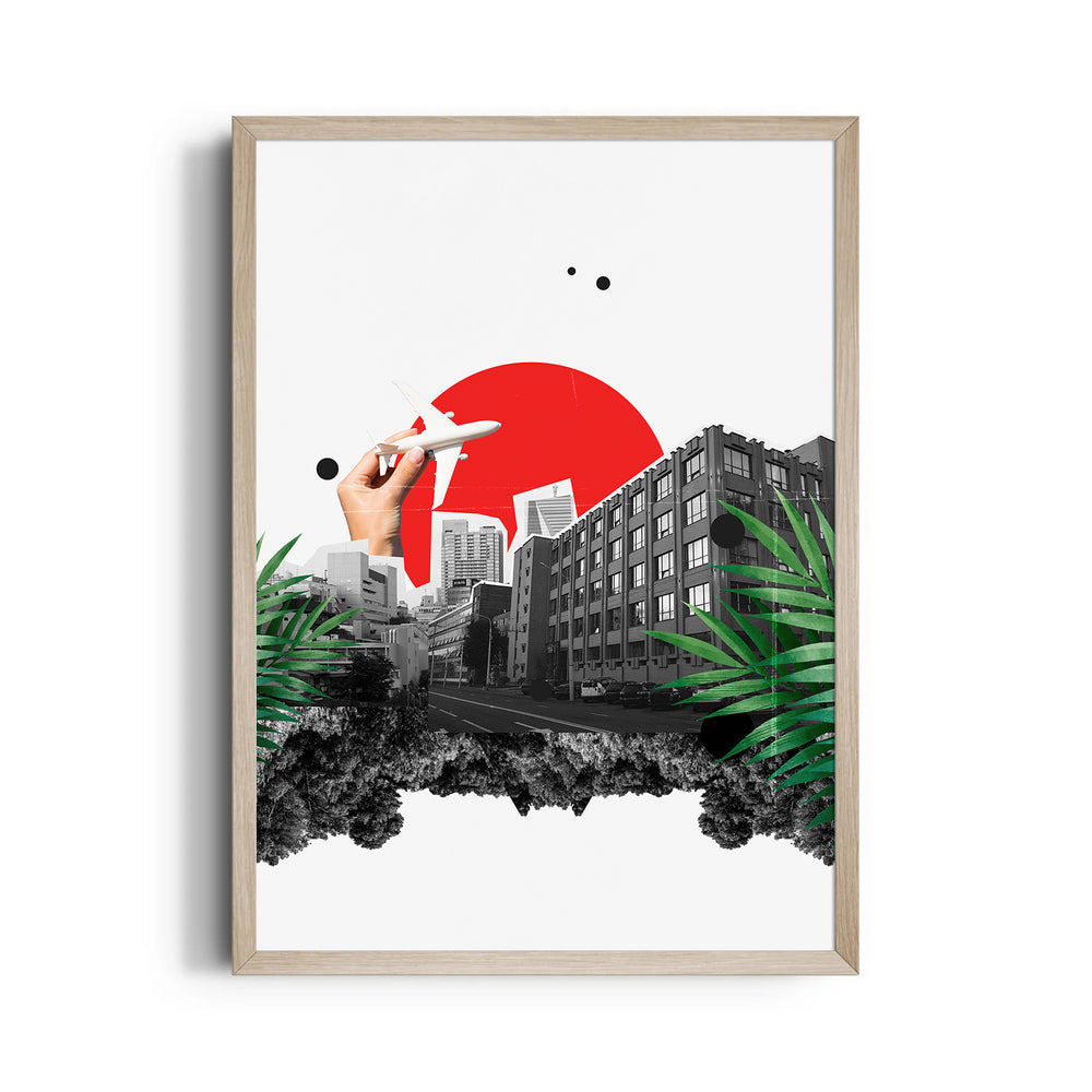 Urban Escape Collage - City Wall Art