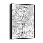 Urban Nexus Grid - street map wall art