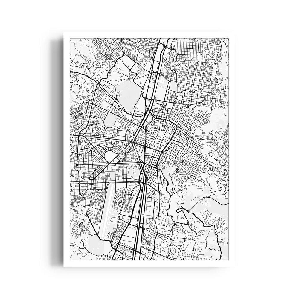 Urban Nexus Grid - street map wall art