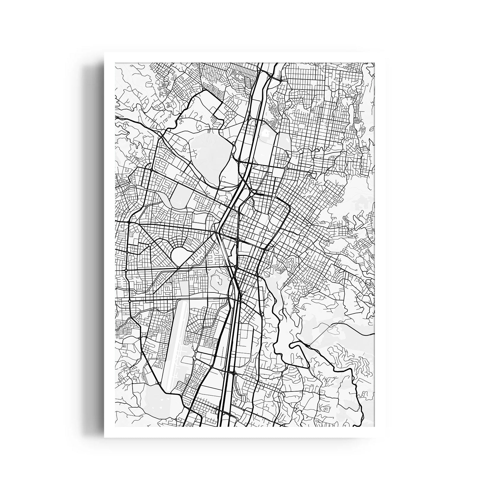 Urban Nexus Grid - street map wall art