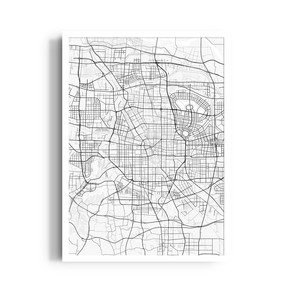 Metro Matrix Lines - street map wall art