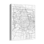 Metro Matrix Lines - street map wall art