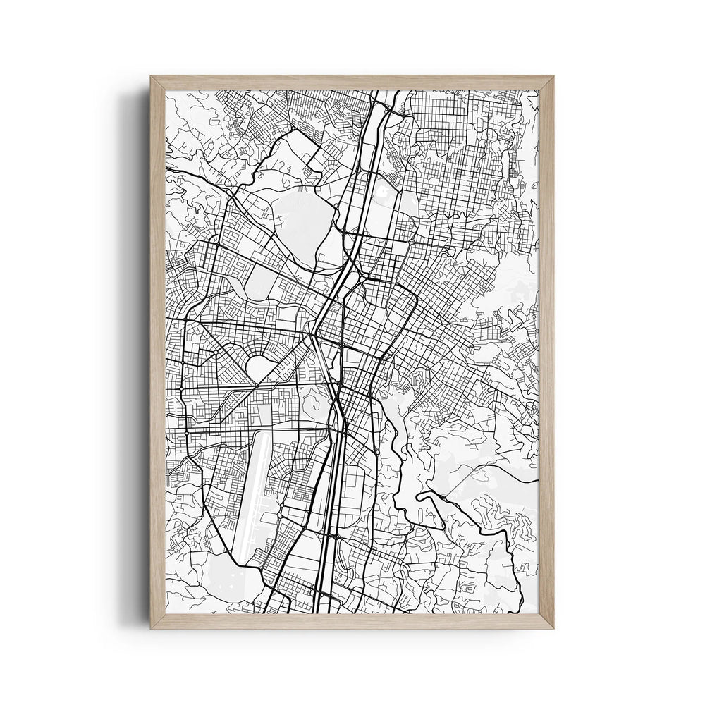 Urban Nexus Grid - street map wall art