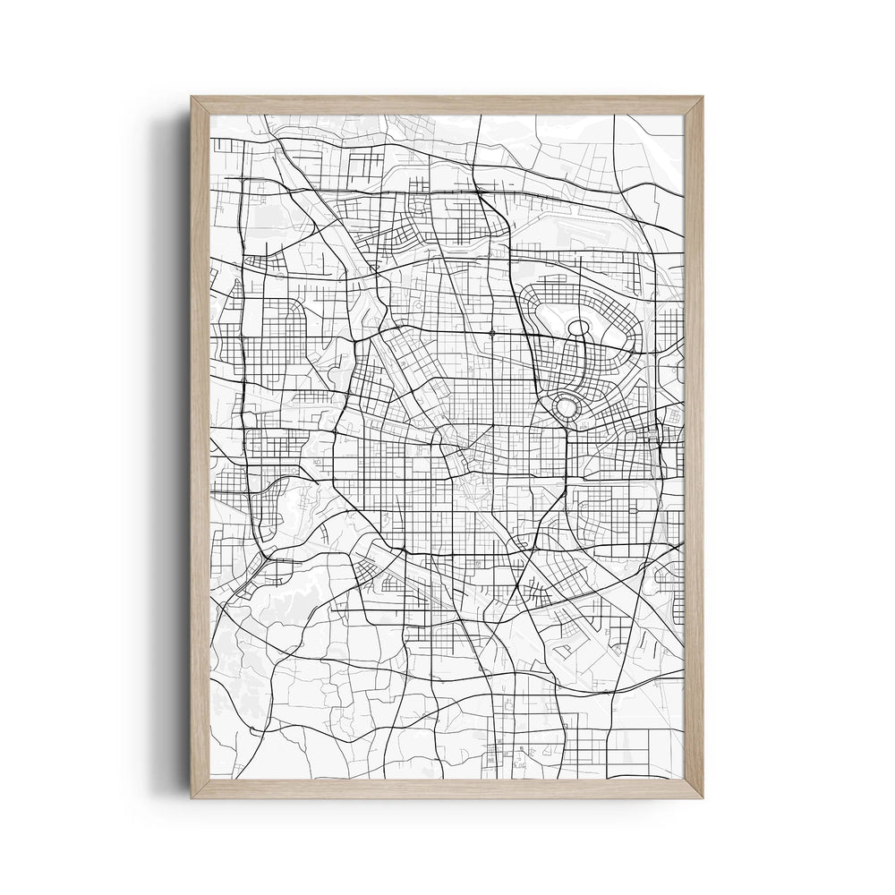 Metro Matrix Lines - street map wall art