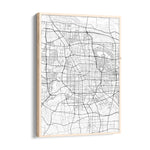 Metro Matrix Lines - street map wall art