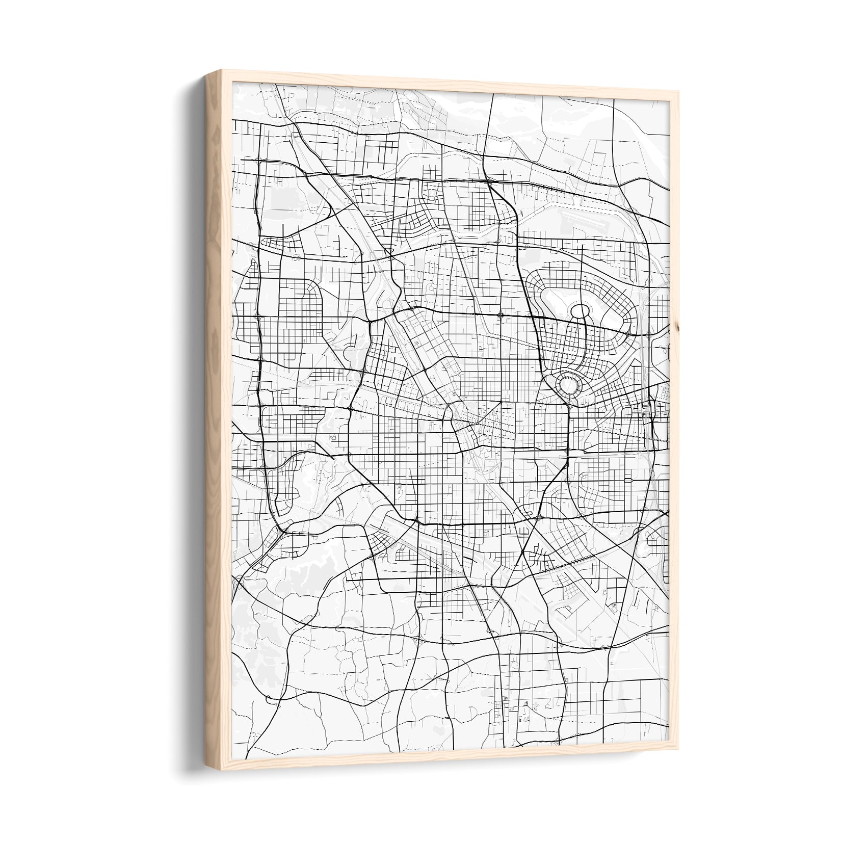 Metro Matrix Lines - street map wall art