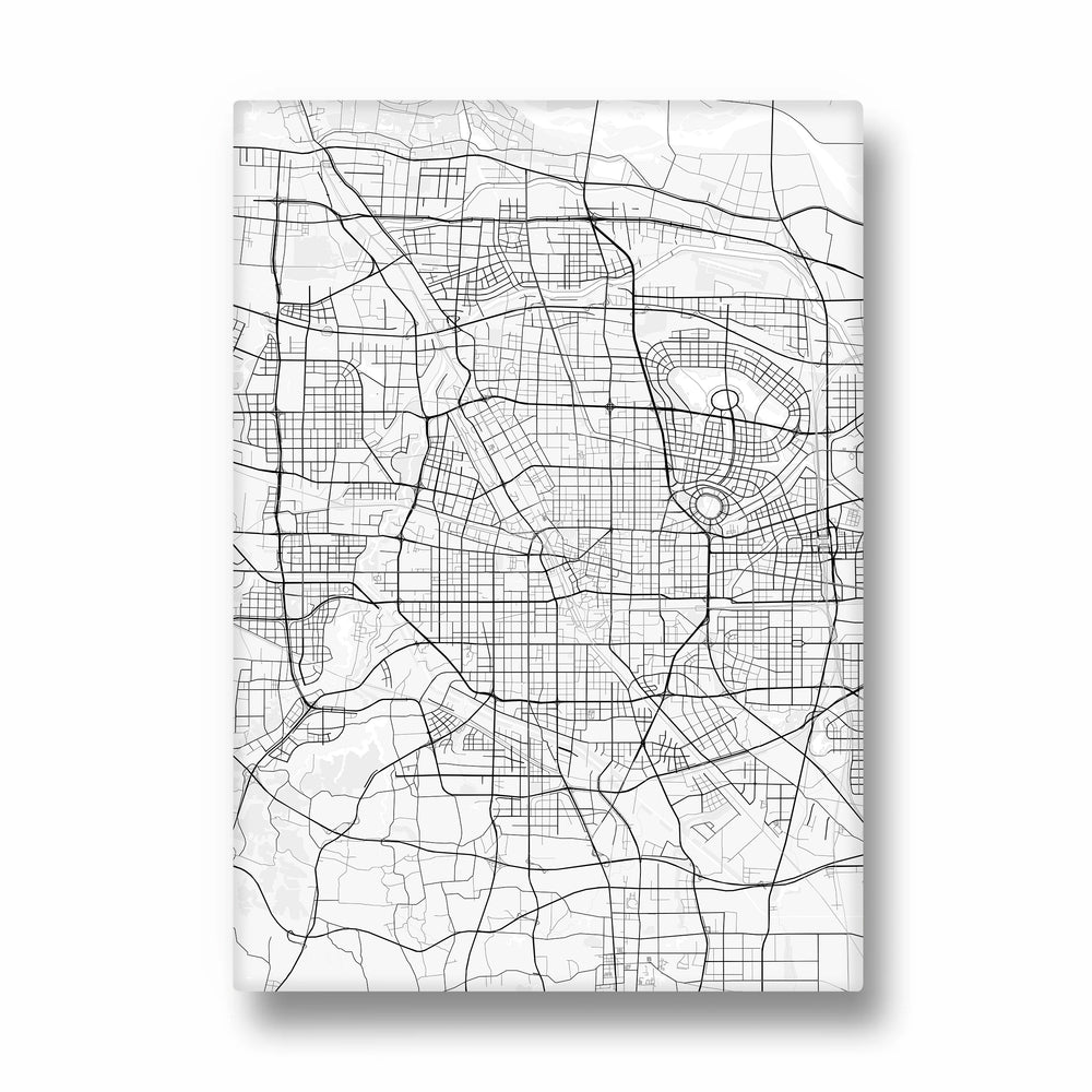 Metro Matrix Lines - street map wall art