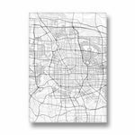 Metro Matrix Lines - street map wall art