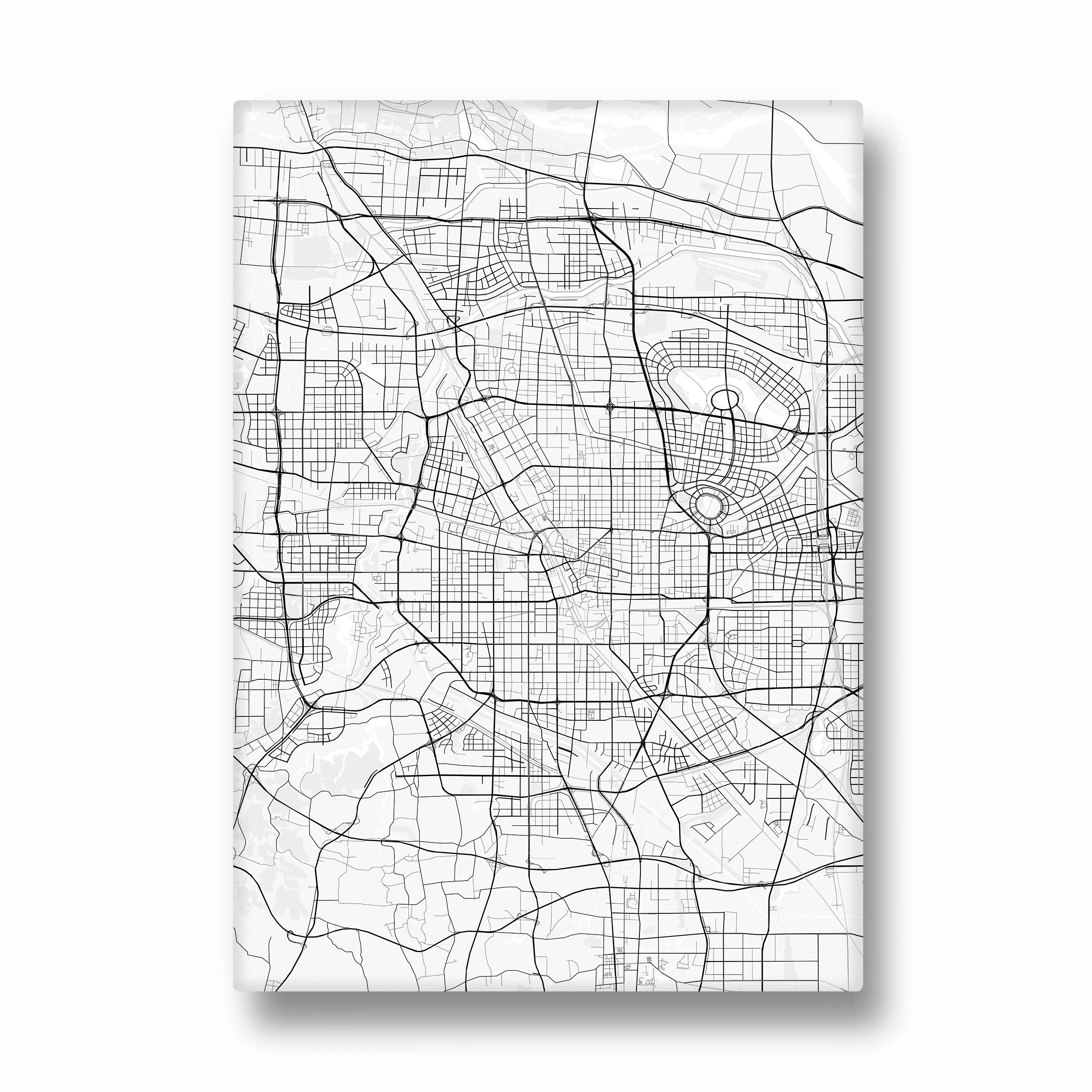 Metro Matrix Lines - street map wall art