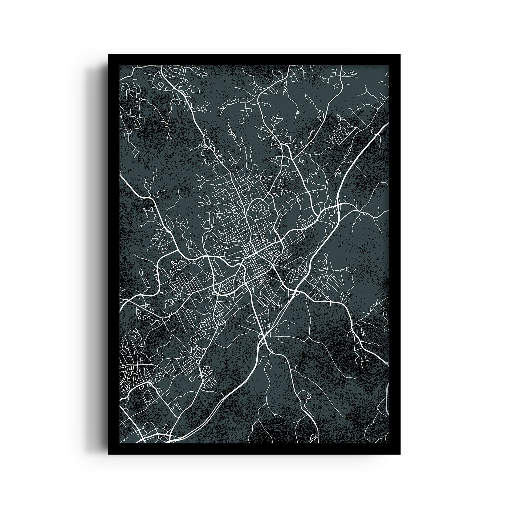 Urban Night Network - street map wall art