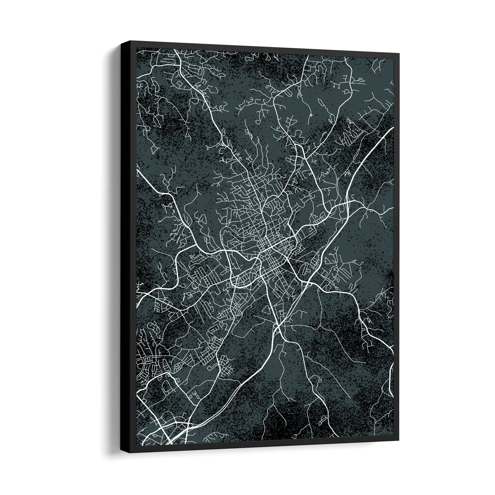 Urban Night Network - street map wall art