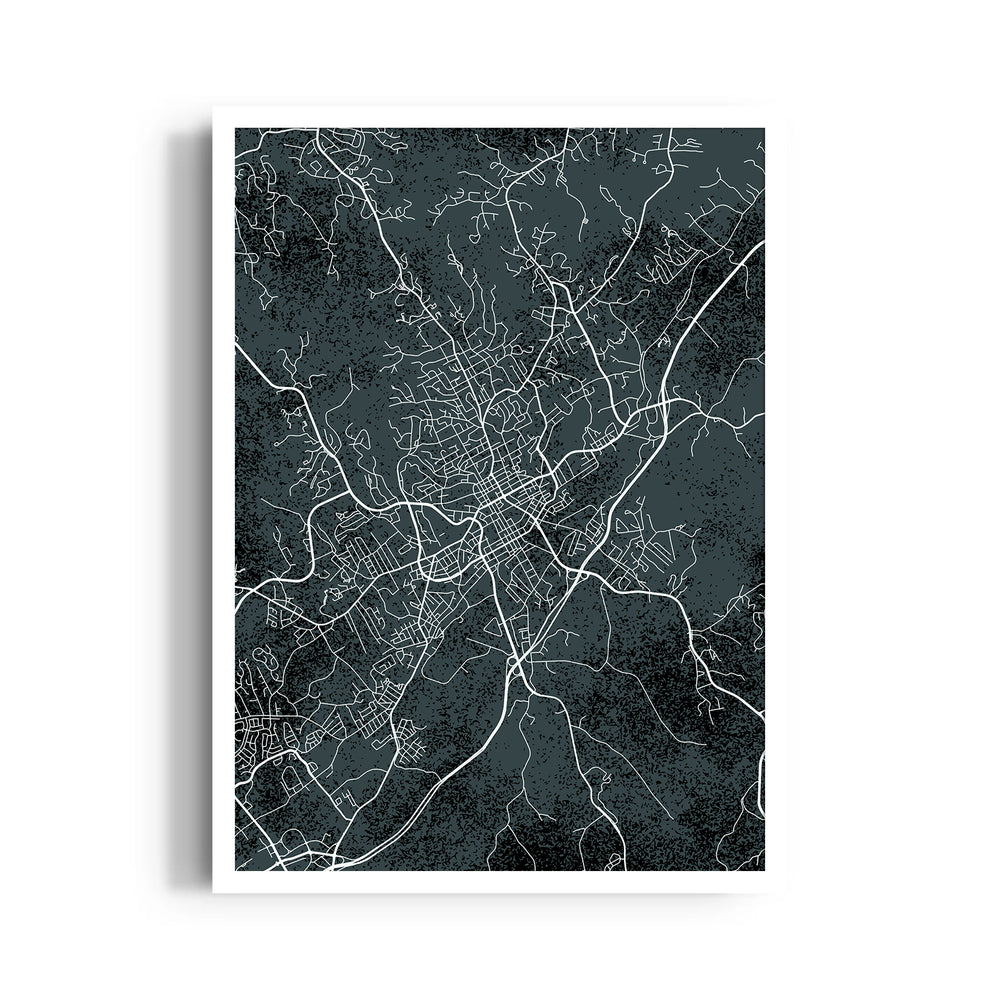 Urban Night Network - street map wall art
